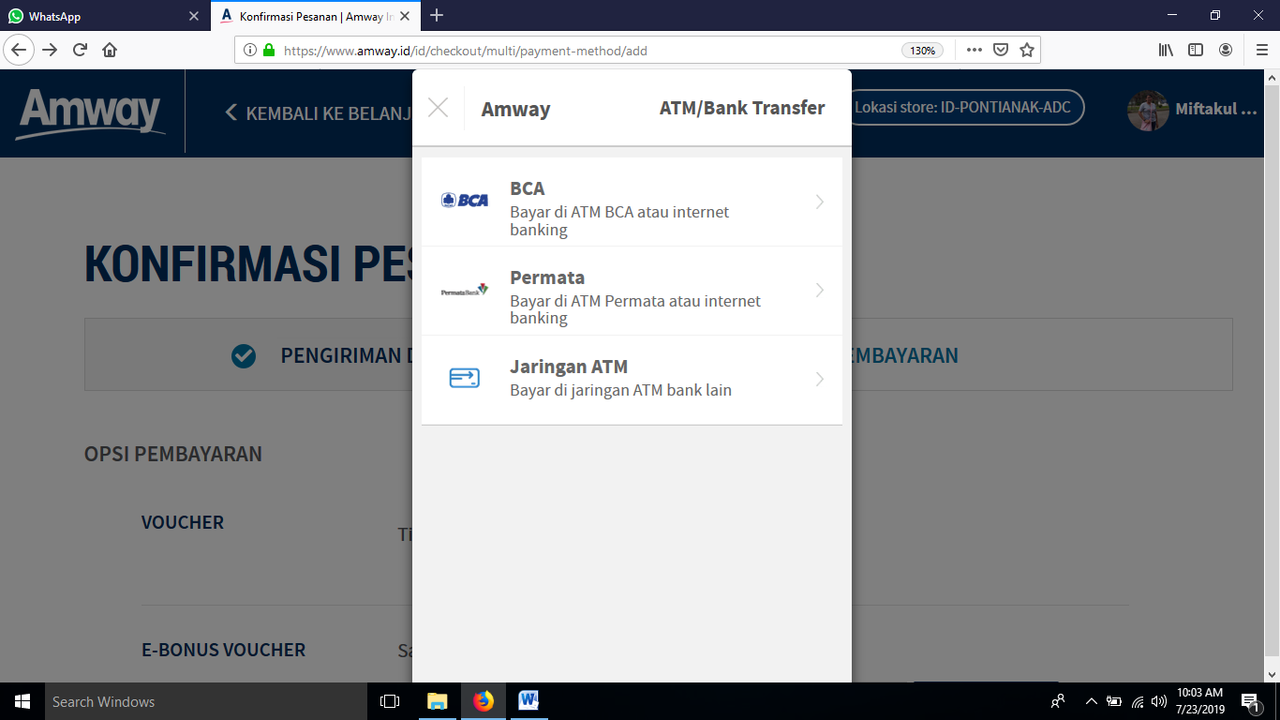Cara Membeli Produk AMWAY