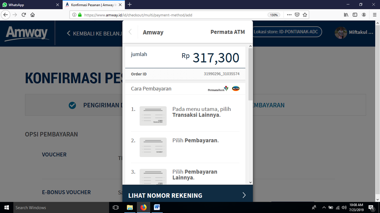 Cara Membeli Produk AMWAY