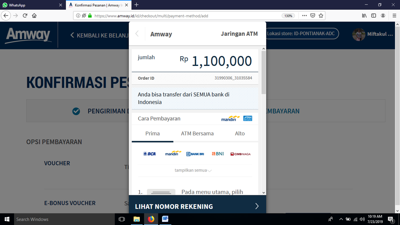 Cara Membeli Produk AMWAY