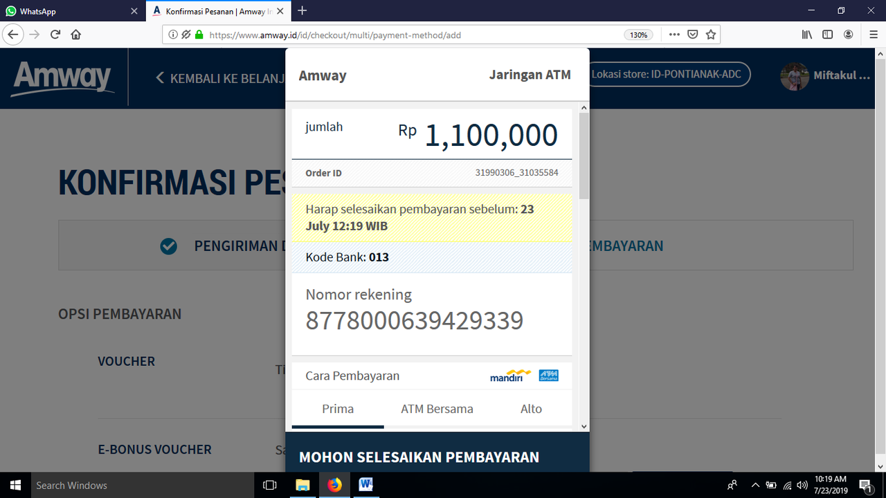 Cara Membeli Produk AMWAY