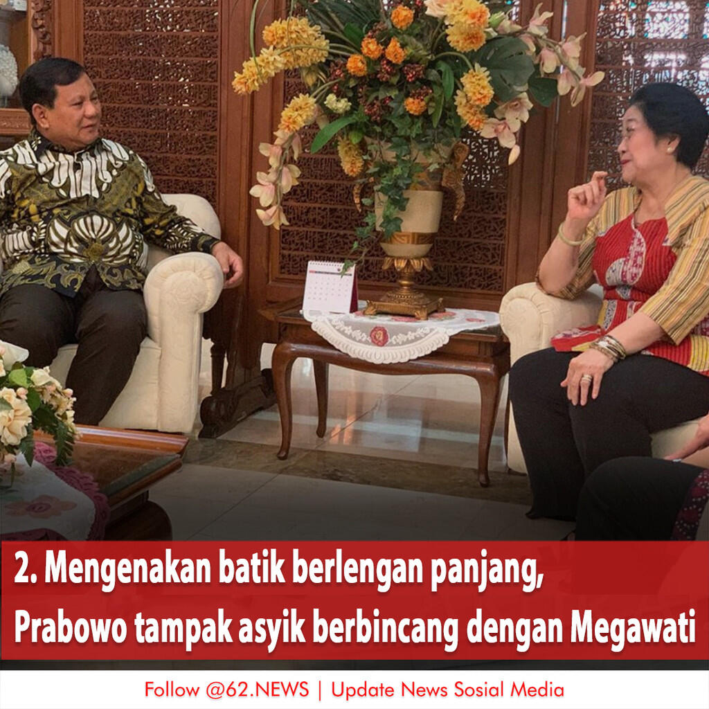 5 Potret Hangat Pertemuan Megawati dan Prabowo di Teuku Umar