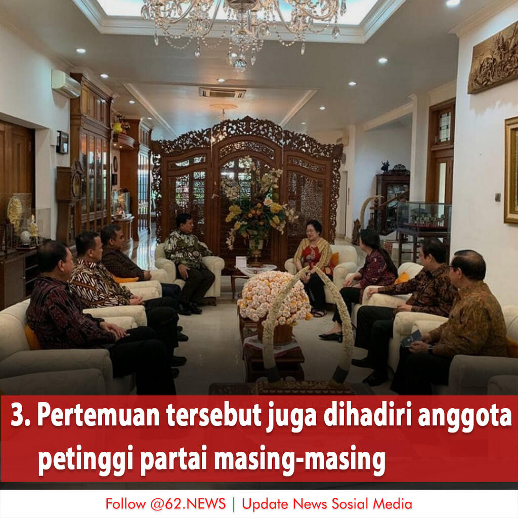 5 Potret Hangat Pertemuan Megawati dan Prabowo di Teuku Umar