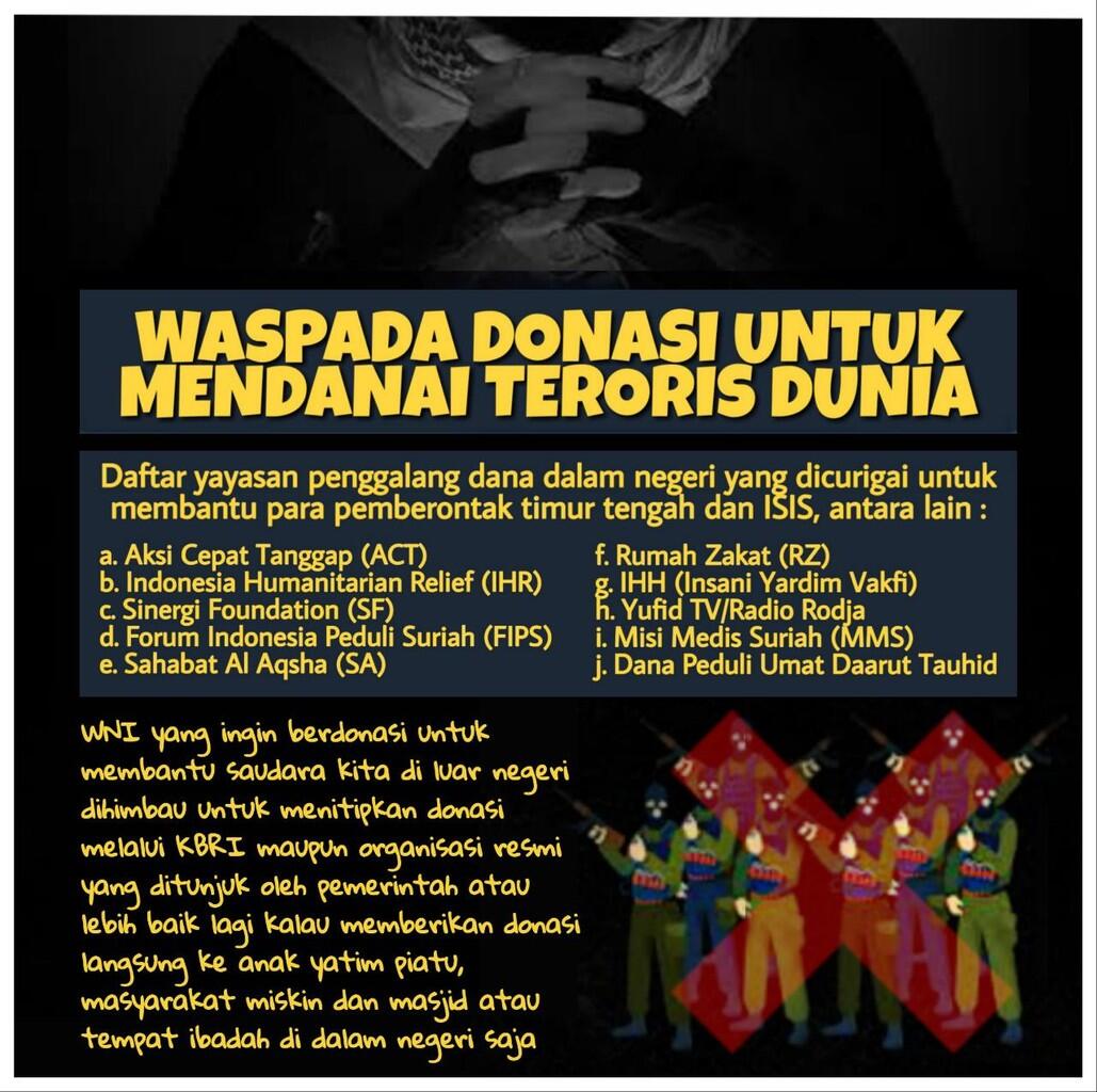 Awas! Lembaga Donasi untuk Teroris Dunia, Buntut Kerjasama Bukalapak dengan ACT