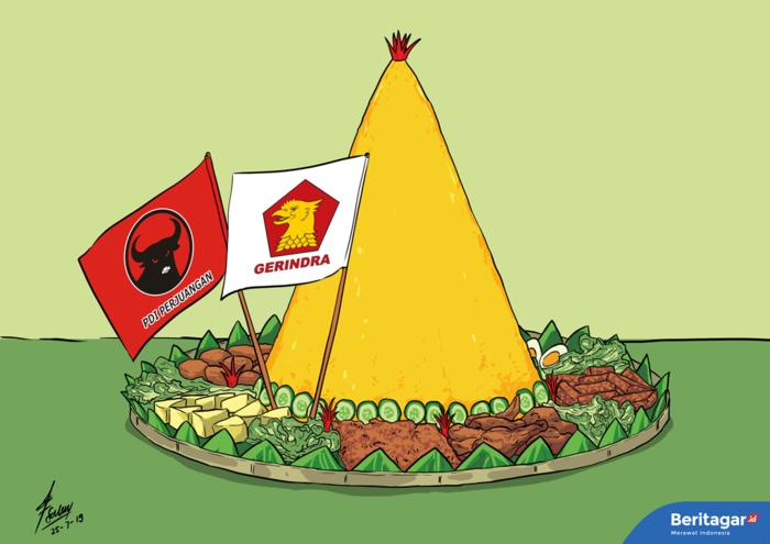 Nasi goreng berasa nasi kuning rekonsiliasi dan koalisi