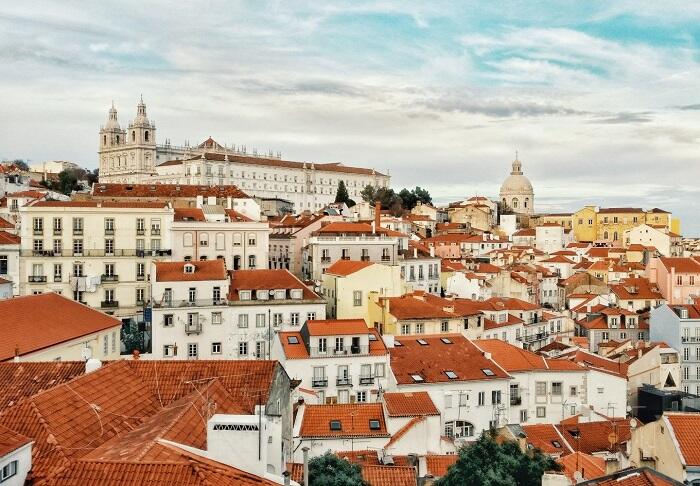 Pemandangan Kota Tertua di Eropa Barat, Lisbon, Portugal