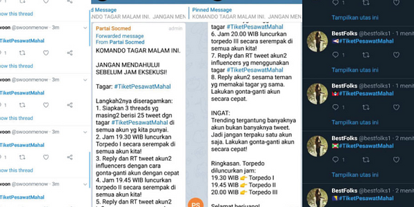 Koar - Koar Pecat Menteri, @partaisocmed dan #99Army Palsukan Trending Topic