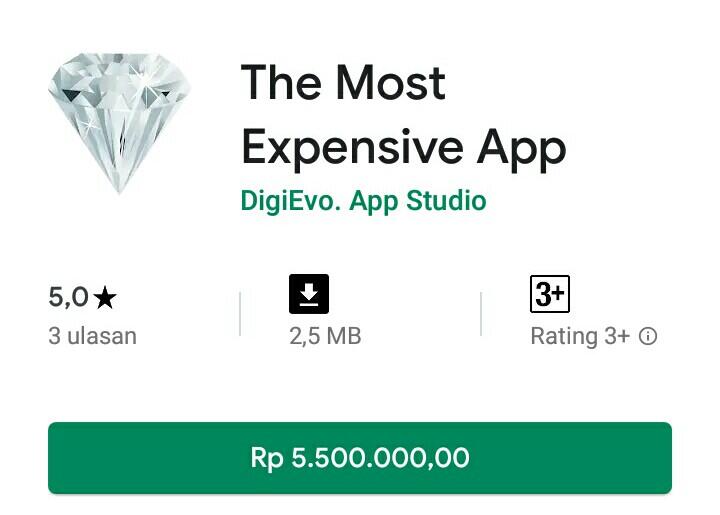 5 Aplikasi Android Termahal Yang Belum Diketahui Kegunaannya