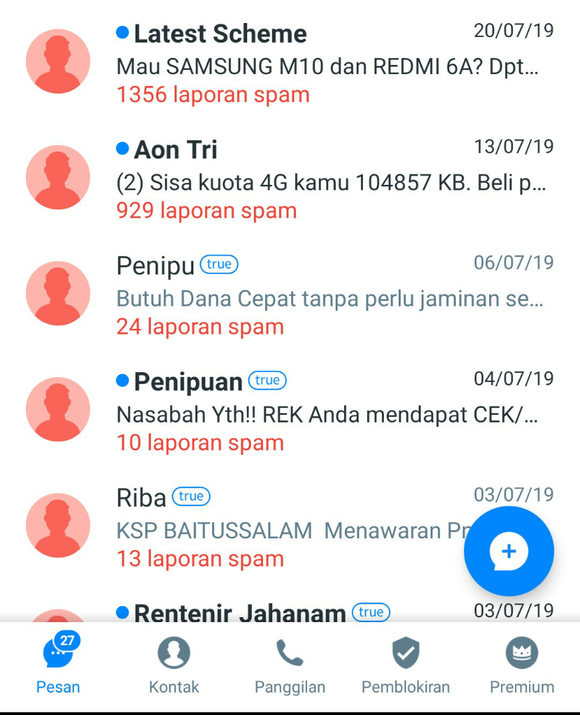 Penipu Ta*, Lucunya Aplikasi Truecaller Menamai Kontak Penipu