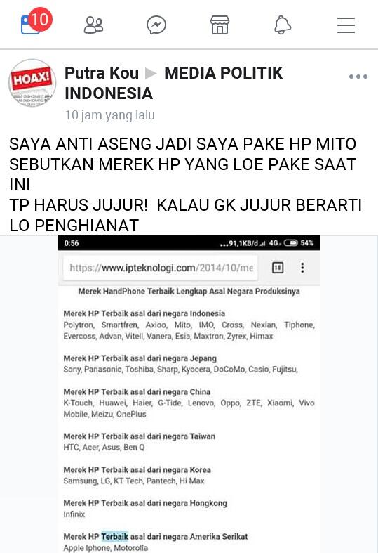 Saya Anti Aseng, Saya Pake MITO: Ya Gitu?