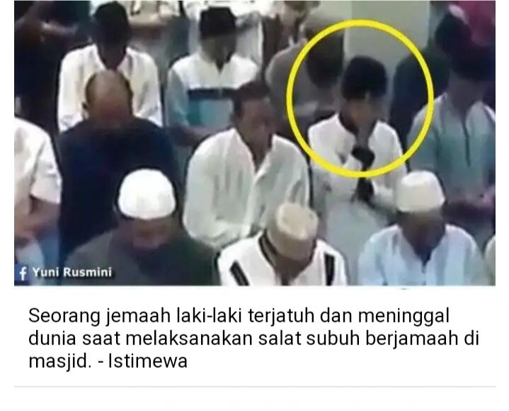 Viral Kematian Seorang Pria Saat Subuh Datang