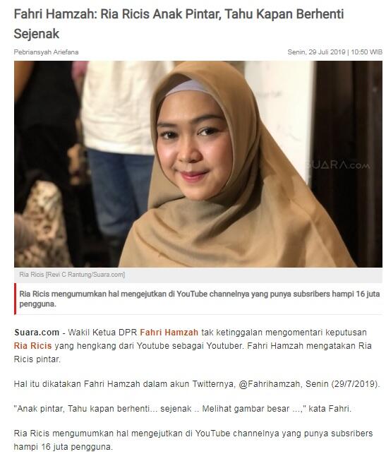 Kembali Upload Konten YouTube, Ria Ricis Minta Maaf Sudah Buat Resah