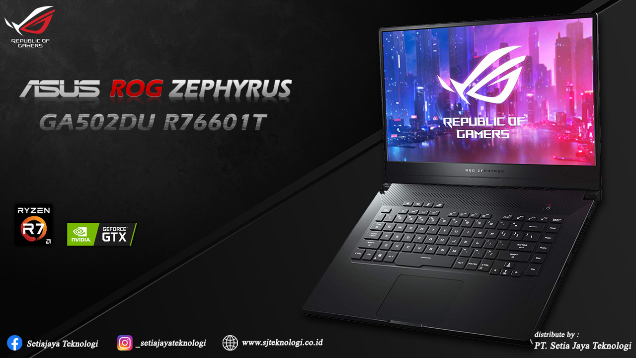 Ultra-Slim Laptop Gaming, ASUS ROG Zephyrus GA502DU