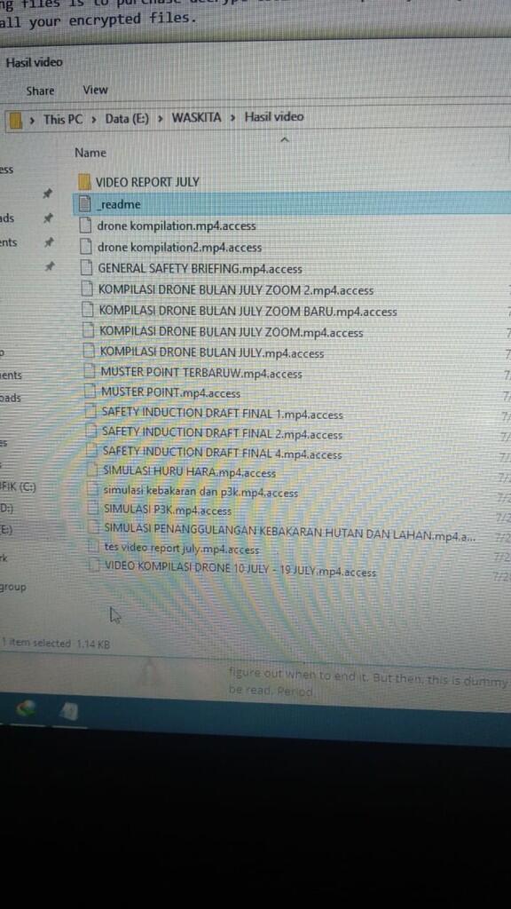 &#91;ASK&#93;&#91;Help&#93; Saya terkena ransomware *.access , Tolong saya pliss :(