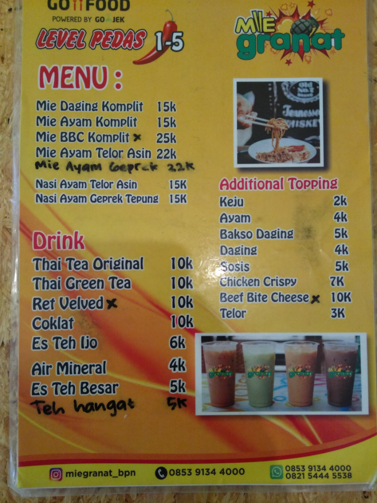 Mie Daging Komplit Dan Segelas Thai Tea Dingin Yang Menyegarkan Hari Ane