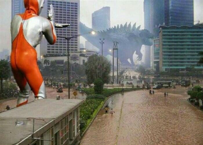 5 Editan Foto Lucu Jika Ultraman Ada Di Indonesia, Bagaimana Kelucuannya .?