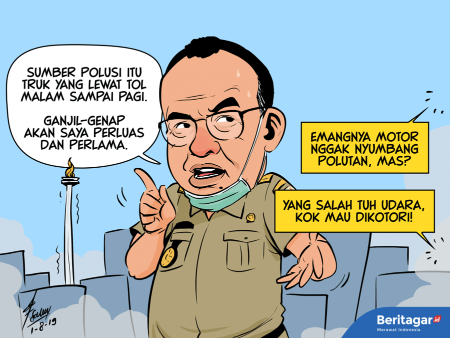 Kartun: Posisi Anies Baswedan dalam kekusutan Jakarta