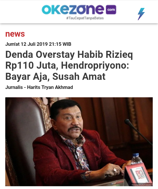 Pulangnya Imam Besar Rizieq Shihab: Patungan Rp10,000