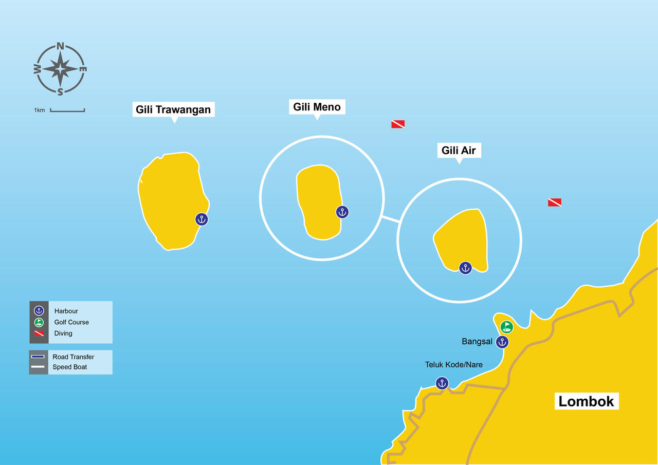 Trio Gili Islands - Birunya Indonesia Dengan Karakter Yang Berbeda