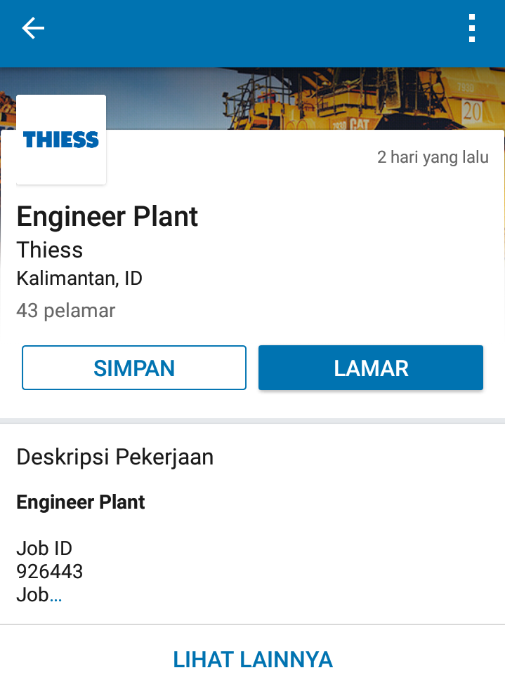 Kalimantan - Lowongan Kerja PT. THIESS Posisi Engineer Plant Agustus 2019