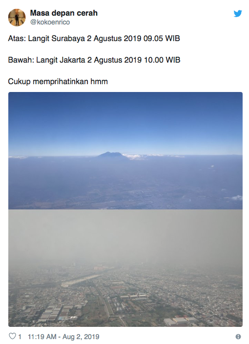 Teruntuk Langit Jakarta, Semoga Cepat Sehat Kembali