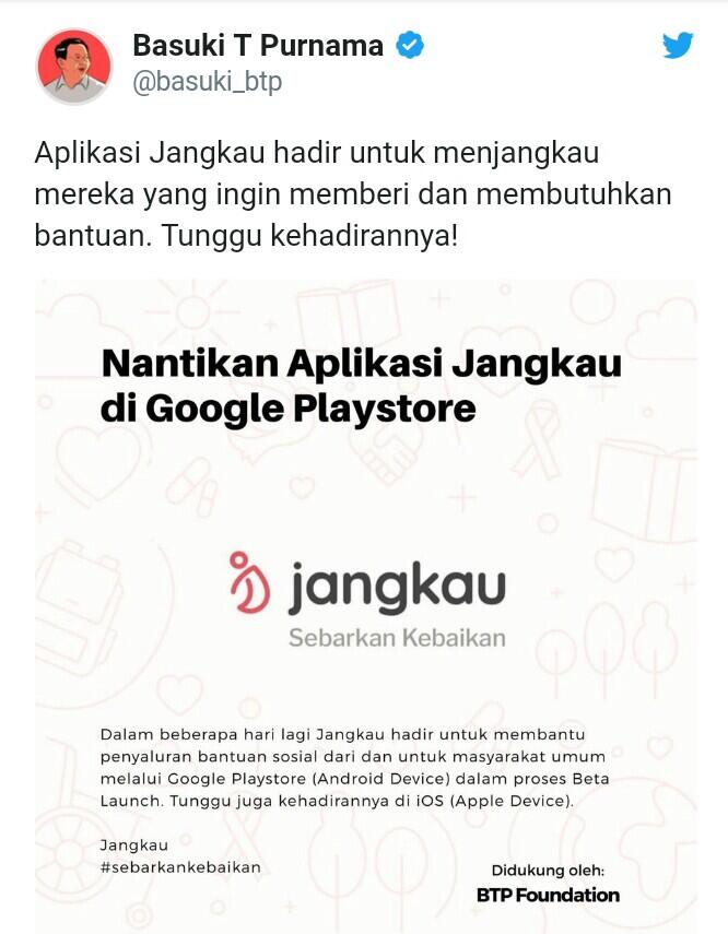 Ahok Luncurkan 'Jangkau' Bantu Orang Miskin: Ide Timbul di Tahanan