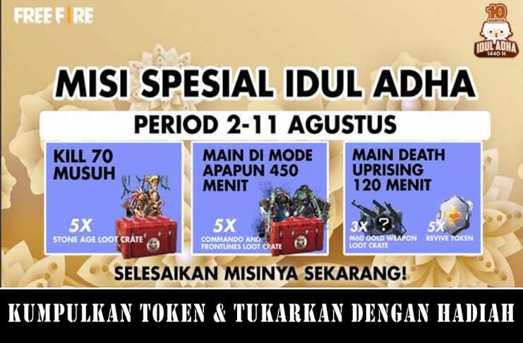 Event Idul Adha Free Fire : Begini Cara Dapatkan Semua Tokennya