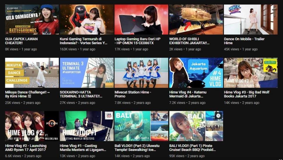 Viralnya Si Cantik "KIMI HIME", Dan Tranformasi Channel Akun Youtubenya Dari AWAL! 