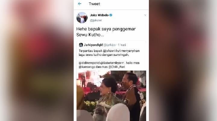 Akun Twitter Presiden Jokowi Diduga Dibajak, Kaesang Orangnya?