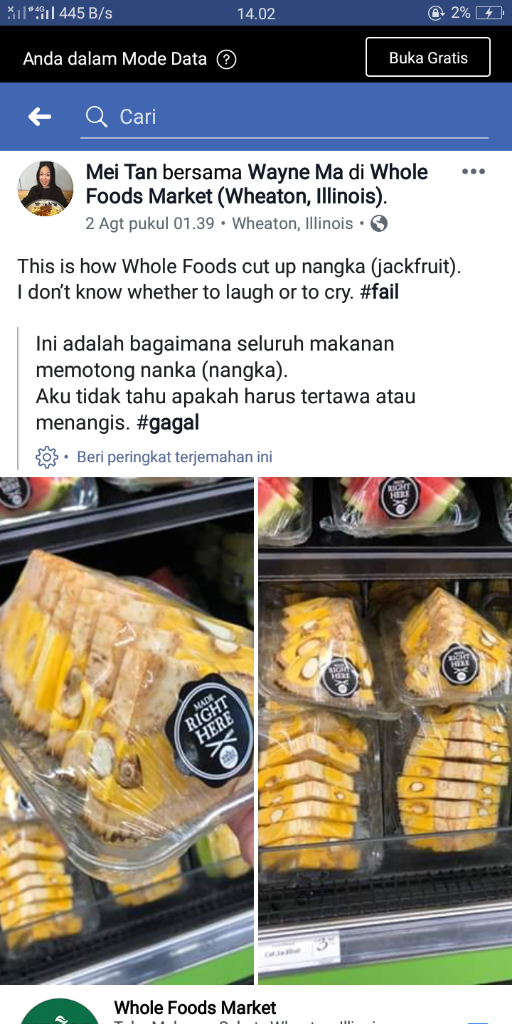 Nangka di AS yang membuat netizen emosi