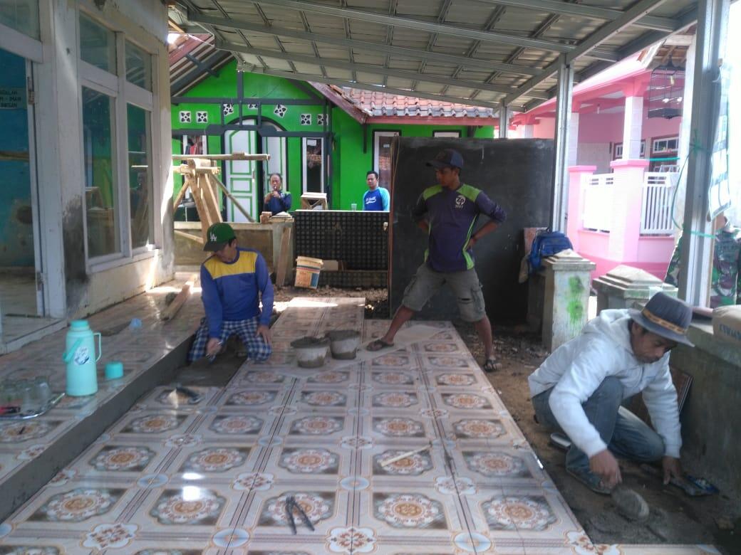 Satgas TMMD Bantu Pembangunan Masjid Baitur Rahman