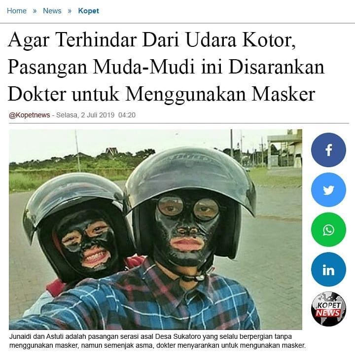 Agar Terhindar Dari Polusi Jakarta, Dokter Menyarankan Pakai Masker