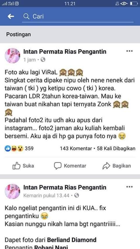 Kisah Nyata BMI Korea Batal Nikah di Taiwan Karena Wajah Pacarnya Tidak Sesuai