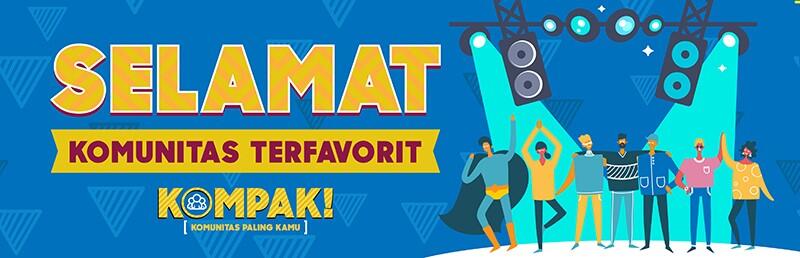  Pemenang Komunitas Terfavorit dan Komunitas Terbaik KOMPAK, Cek di Sini Gan Sis!