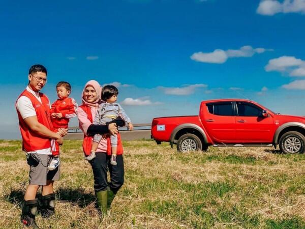 10 Potret Harmonis Nycta Gina dengan Rizky Kinos, Family Goals!