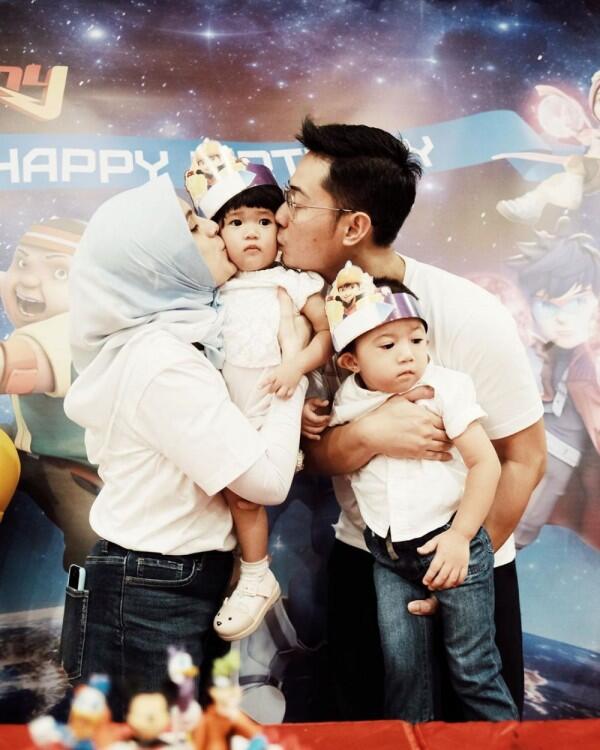 10 Potret Harmonis Nycta Gina dengan Rizky Kinos, Family Goals!