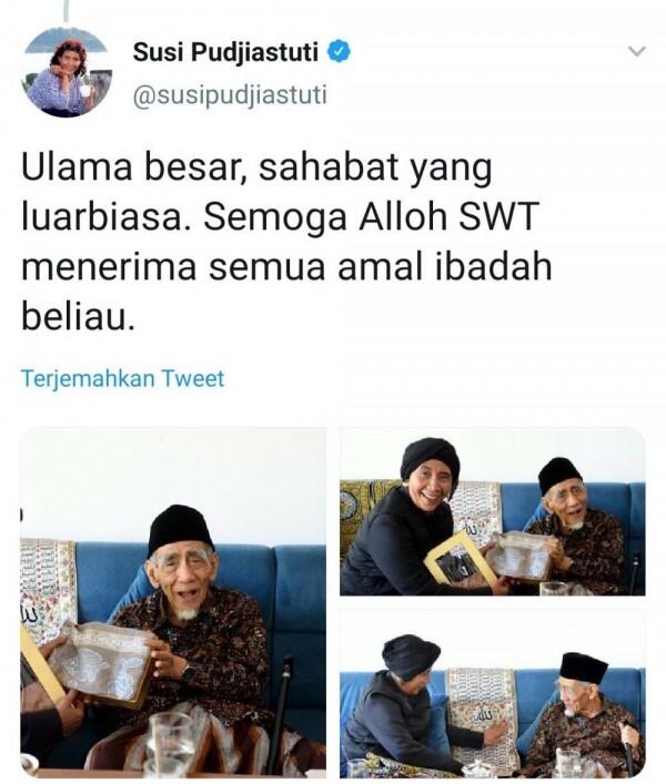 Menteri Susi Ungkap Kenangan Bersama Mbah Moen
