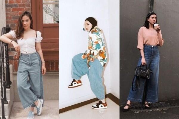 10 Mix & Match Denim Culotte ala Seleb, Bikin Gaya Makin Epic!