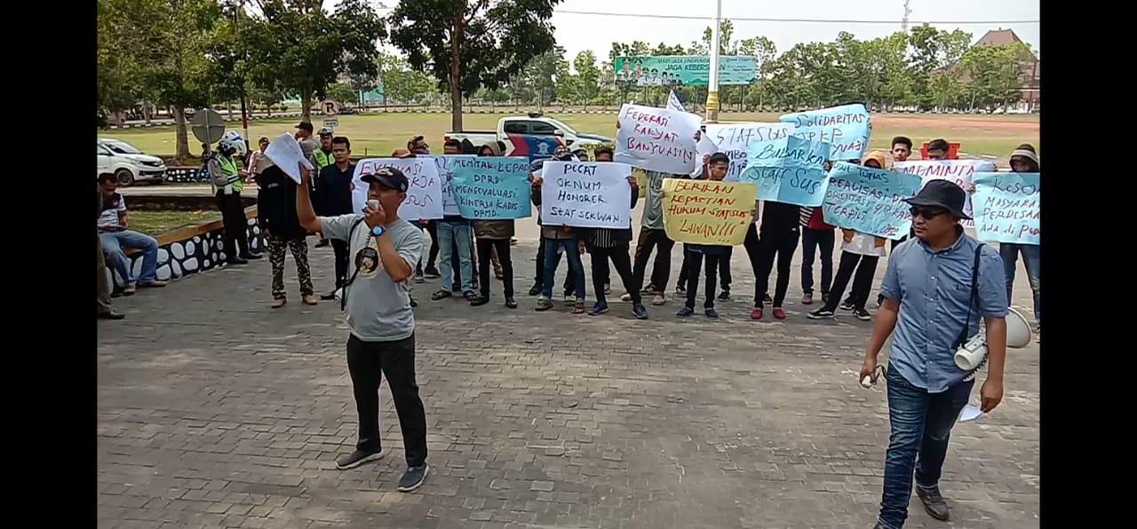Masa FMB Desak Bupati dan DPRD Banyuasin Usut Perjalanan Dinas 48 Desa