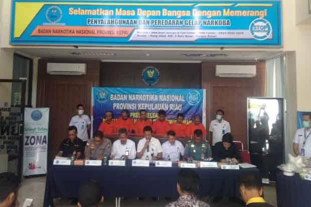 BNNP Kepri Musnahkan 27 Kg Lebih Sabu dan Tangkap 6 Tersangka