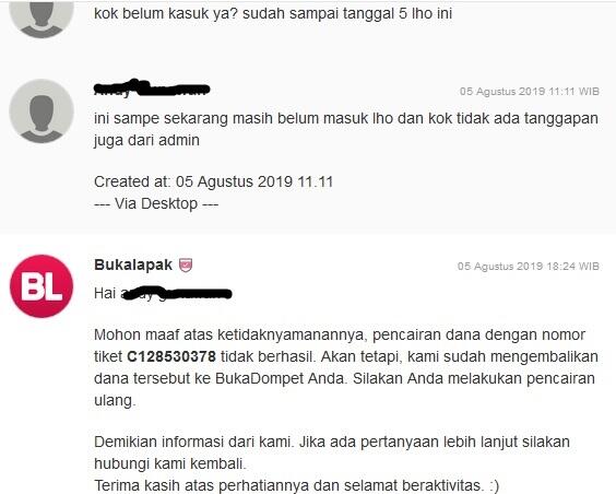 saldo bukalapak total 92jt lebih dari seminggu tidak cair