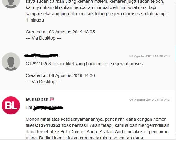 saldo bukalapak total 92jt lebih dari seminggu tidak cair