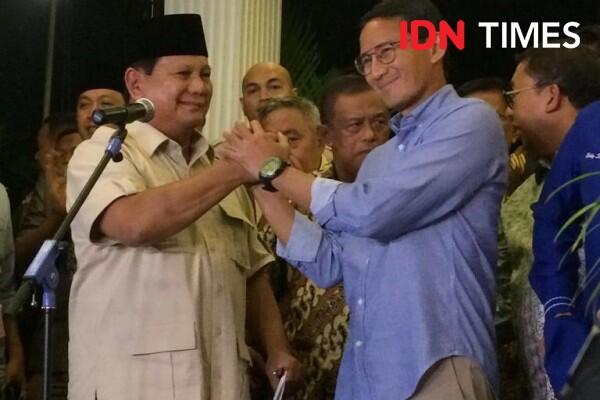 Prabowo Hadir di Kongres PDIP, Begini Respons Sandiaga