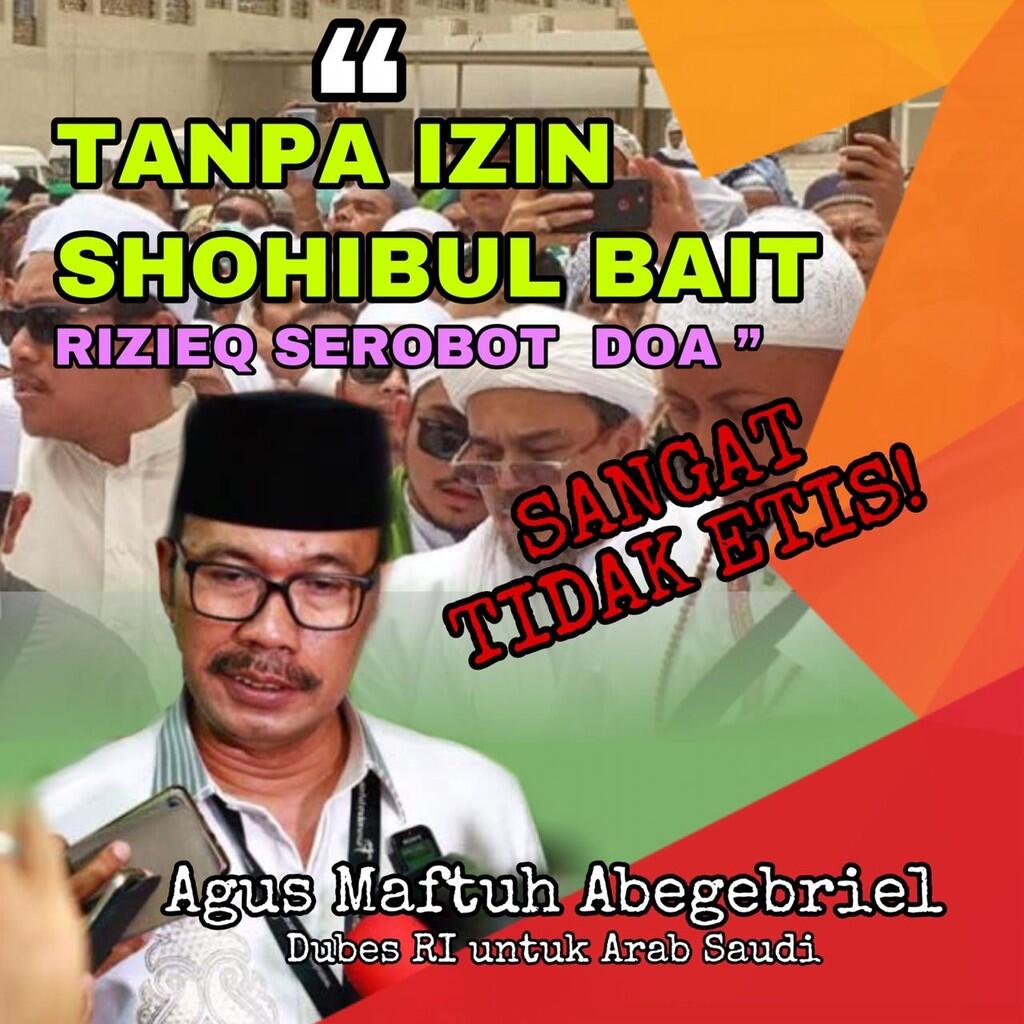 Serobot Doa di Pemakaman KH. Maimoen Zubair, Rizieq Shihab Tak Tahu Diri