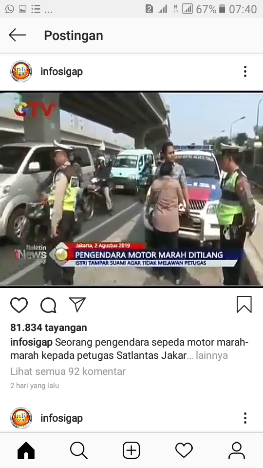 Viral Seorang Ibu Tampar Suami karena Marah-marah Saat Ditilang, Akhirnya Tragis!