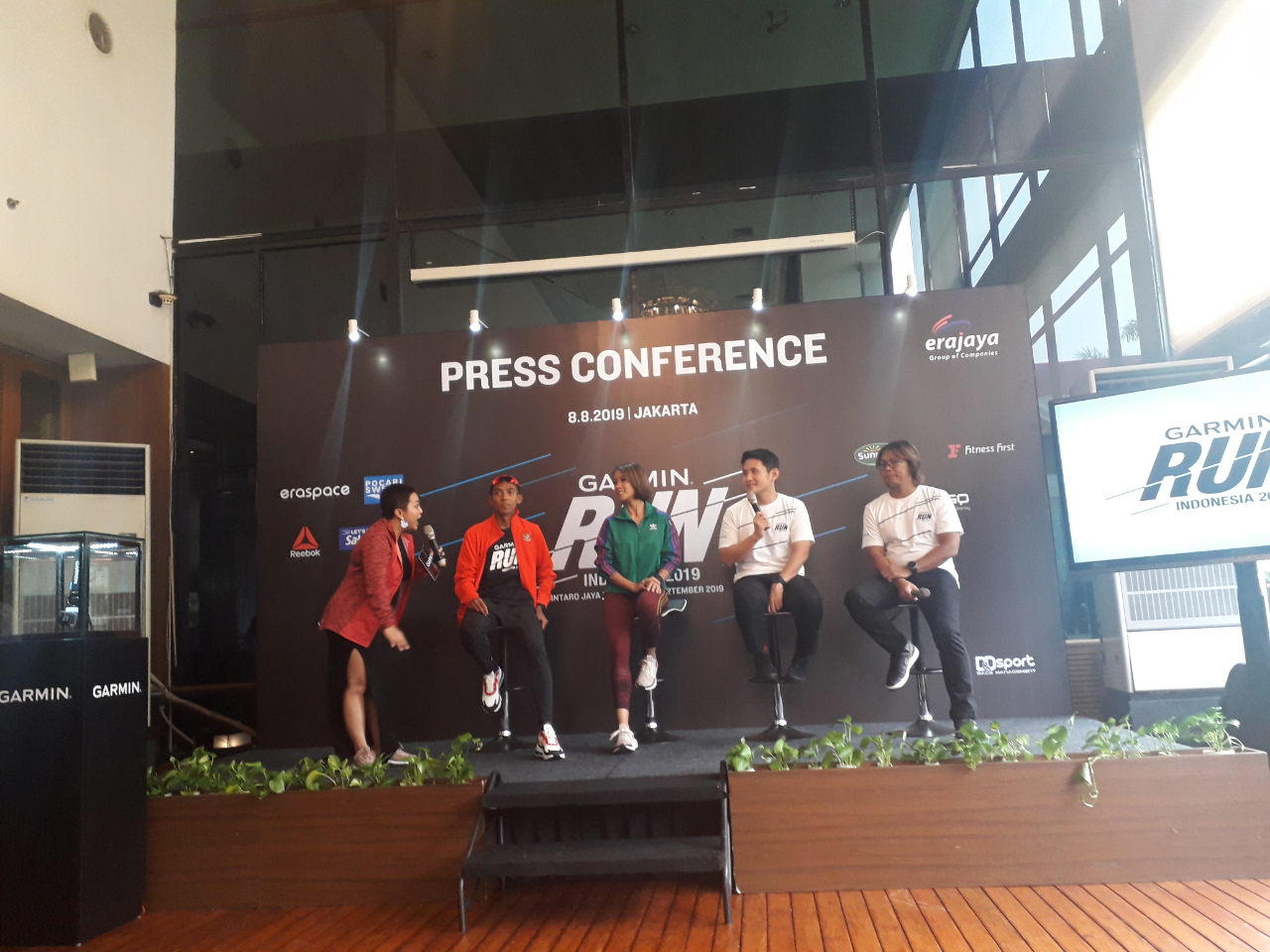 Garmin dan Erajaya mengumumkan peresmian Garmin Run Indonesia 2019 di Jakarta.