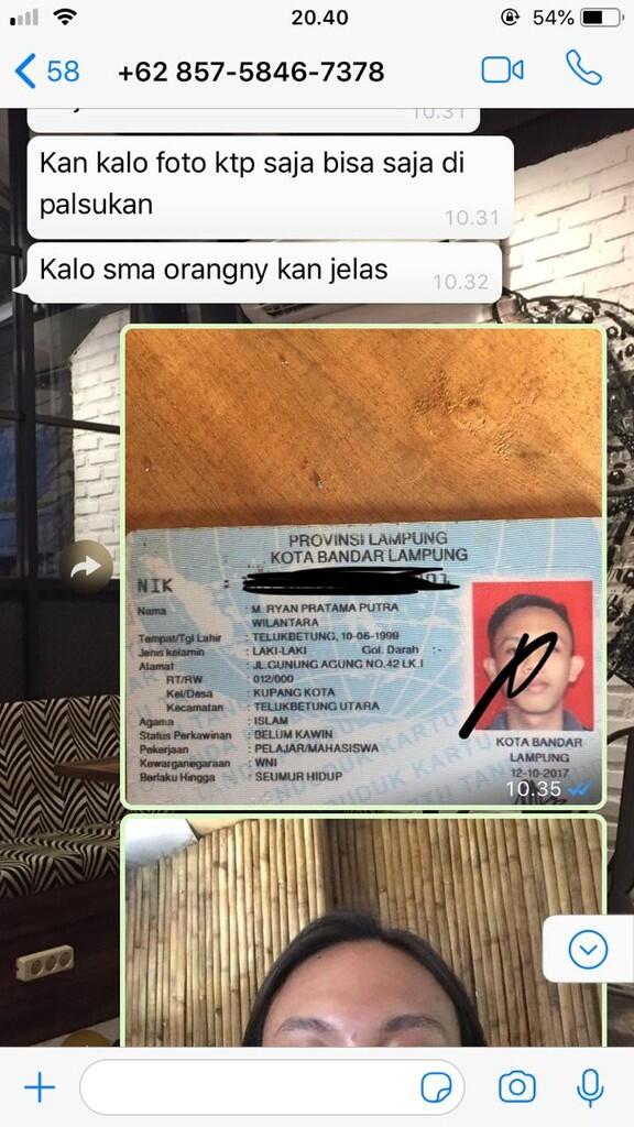HATI HATI PENIPUAN DENGAN MEMINTA IDENTITAS FOTO KTP DAN FOTO SELFIE ANDA