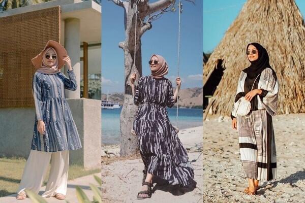 7 Inspirasi OOTD Liburan untuk Hijaber ala Mega Iskanti