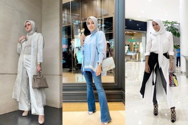 7 Ide Padu Padan Gaya Busana Muslim Olla Ramlan, Kasual nan Elegan