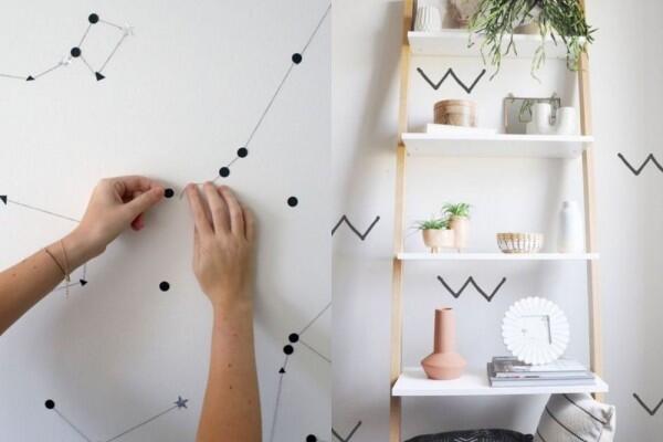 Cuma Modal Selotip Hitam, Ini 10 DIY Wall Sticker untuk Kamar Kosmu!