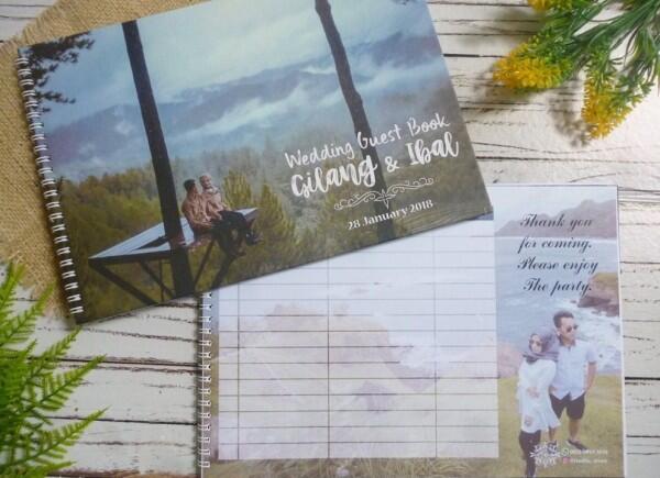 10 Referensi Buku Tamu Pernikahan di Bawah Rp100 Ribuan